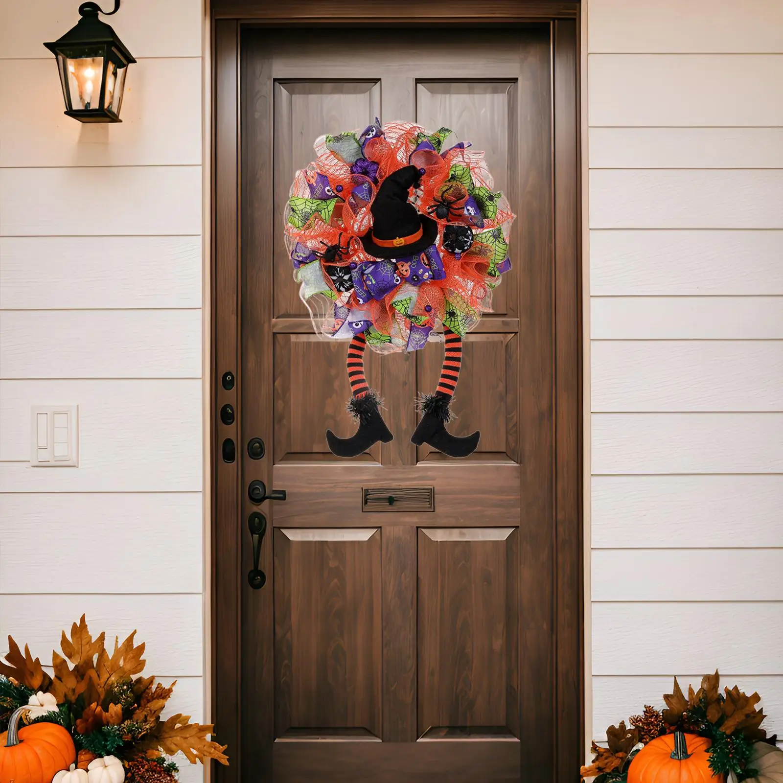 Garland Handmade Halloween Wreath for Front Door for Halloween Door Festival