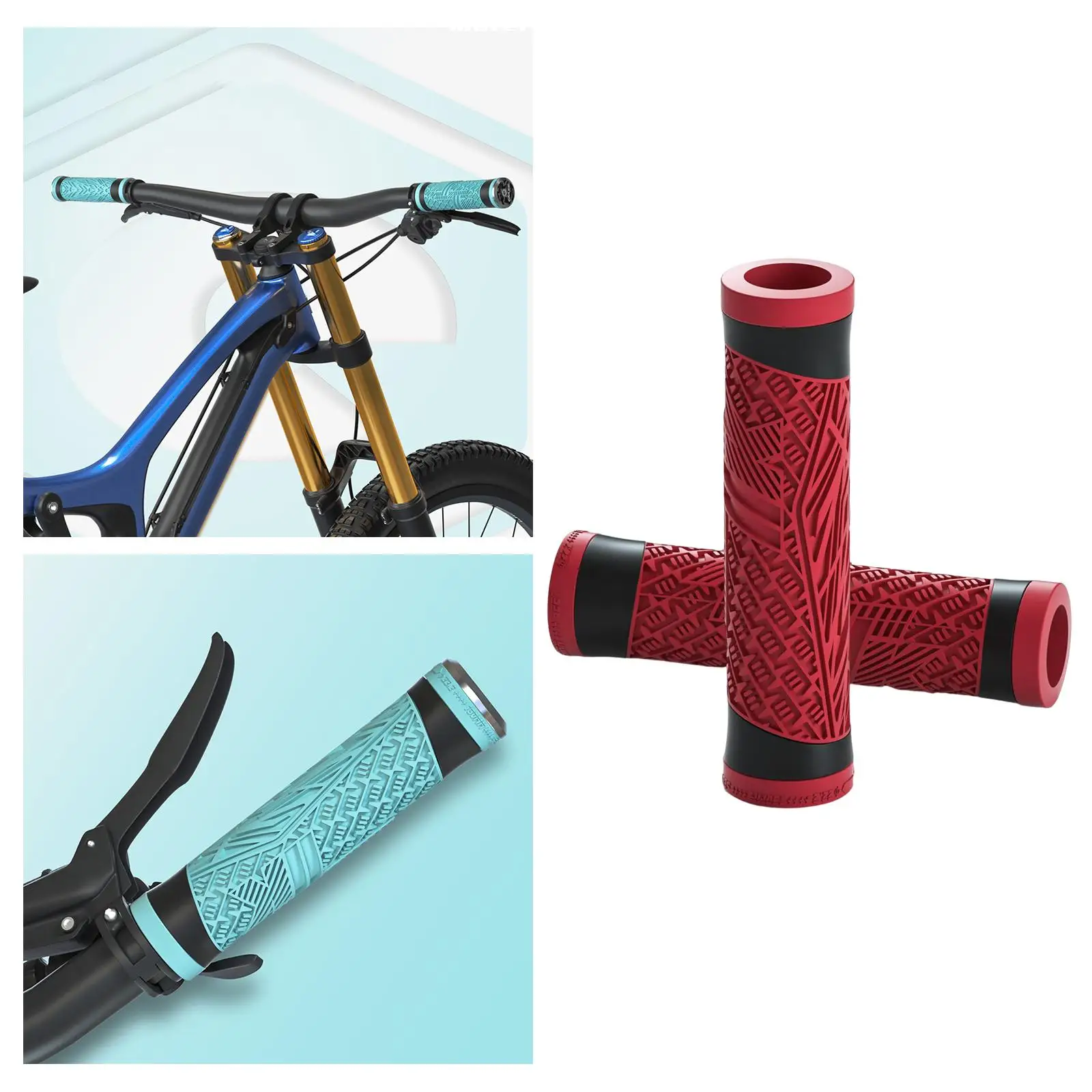 Universal Bike Handle Grips Shock Absorbing Silicone Sleeve Soft Replacement for MTB BMX Mountain Road Bike