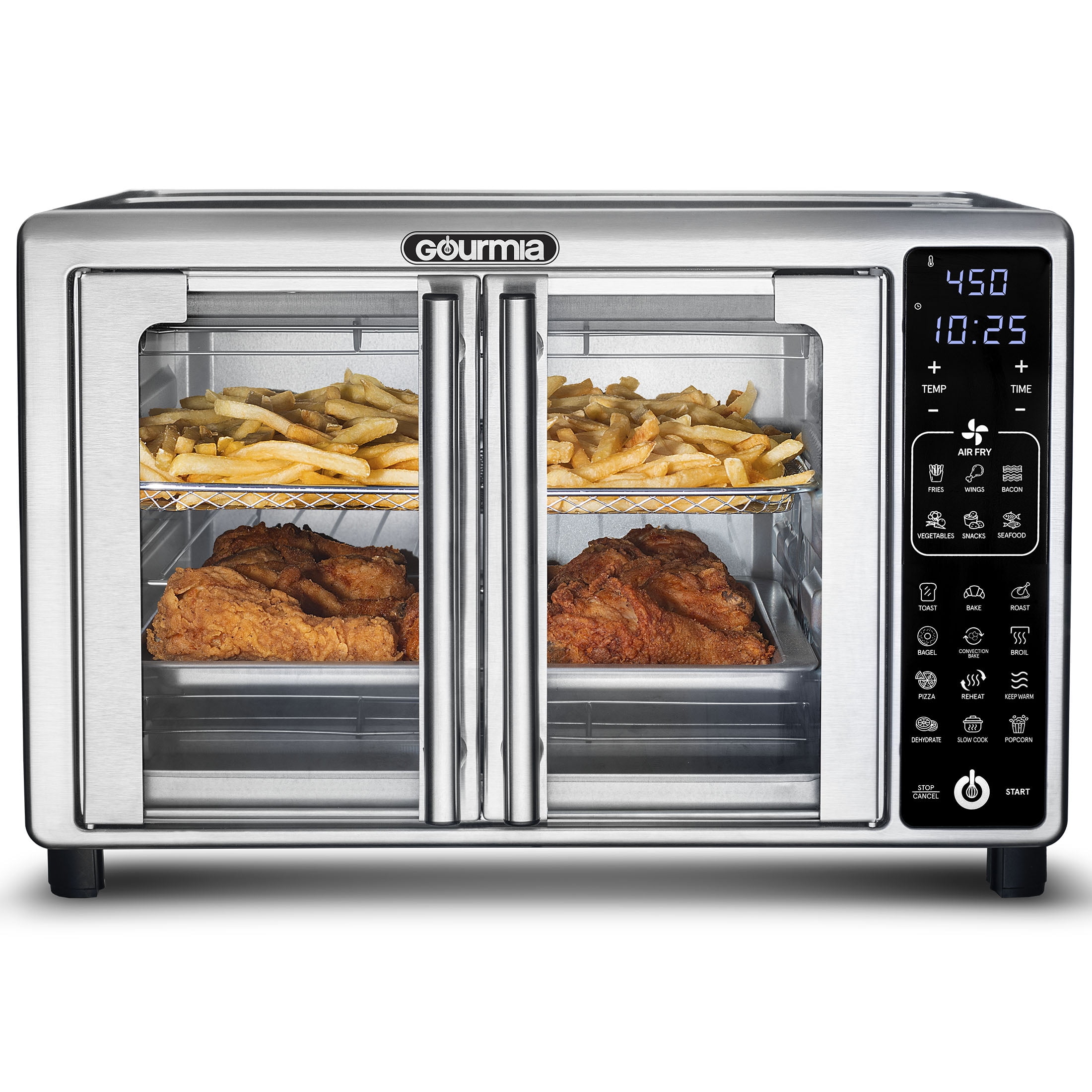 Title 1, 6-Slice Digital Toaster Oven Air Fryer with 19 ...