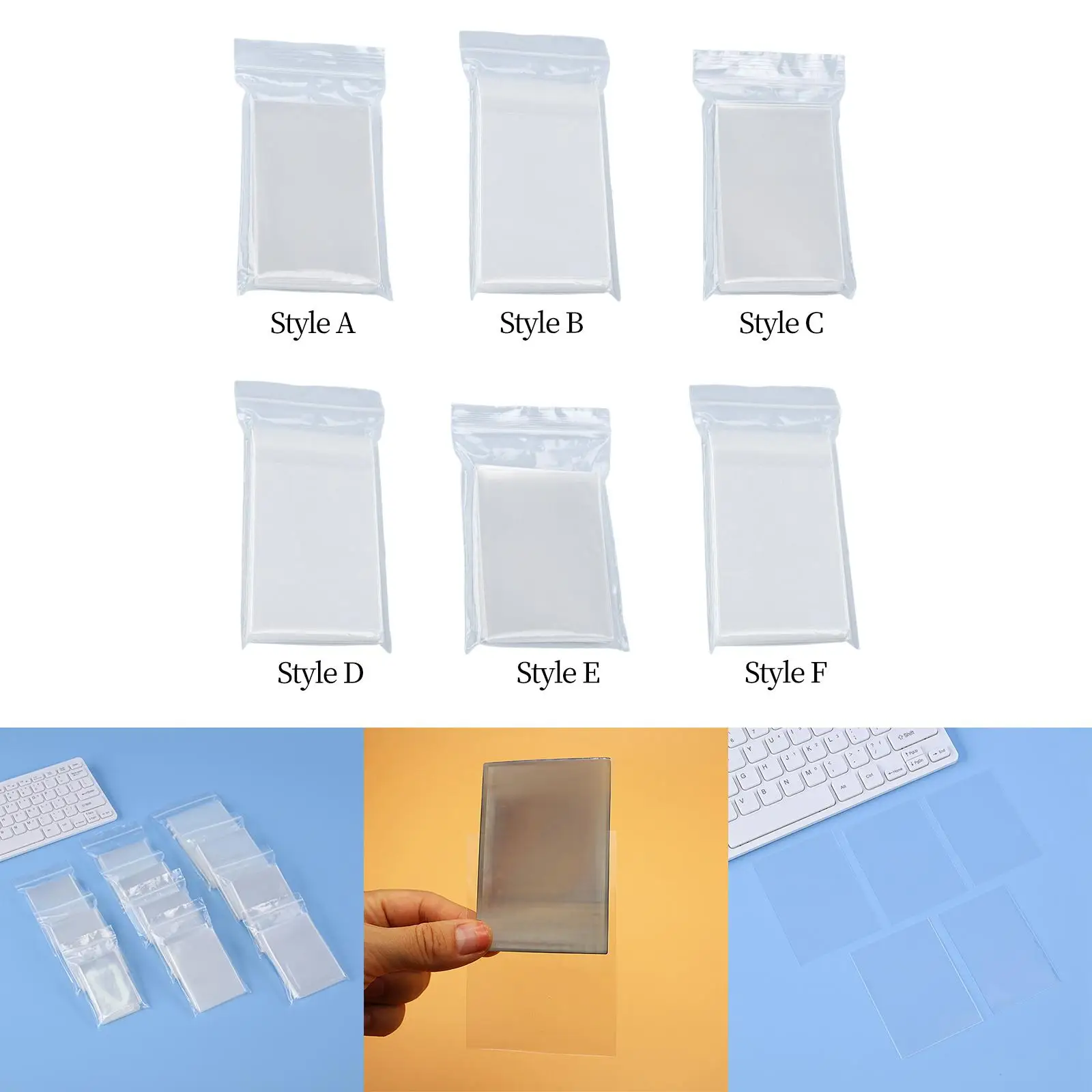 50x Card Sleeves Card Protectors for Sports Cards Collecting Card Games