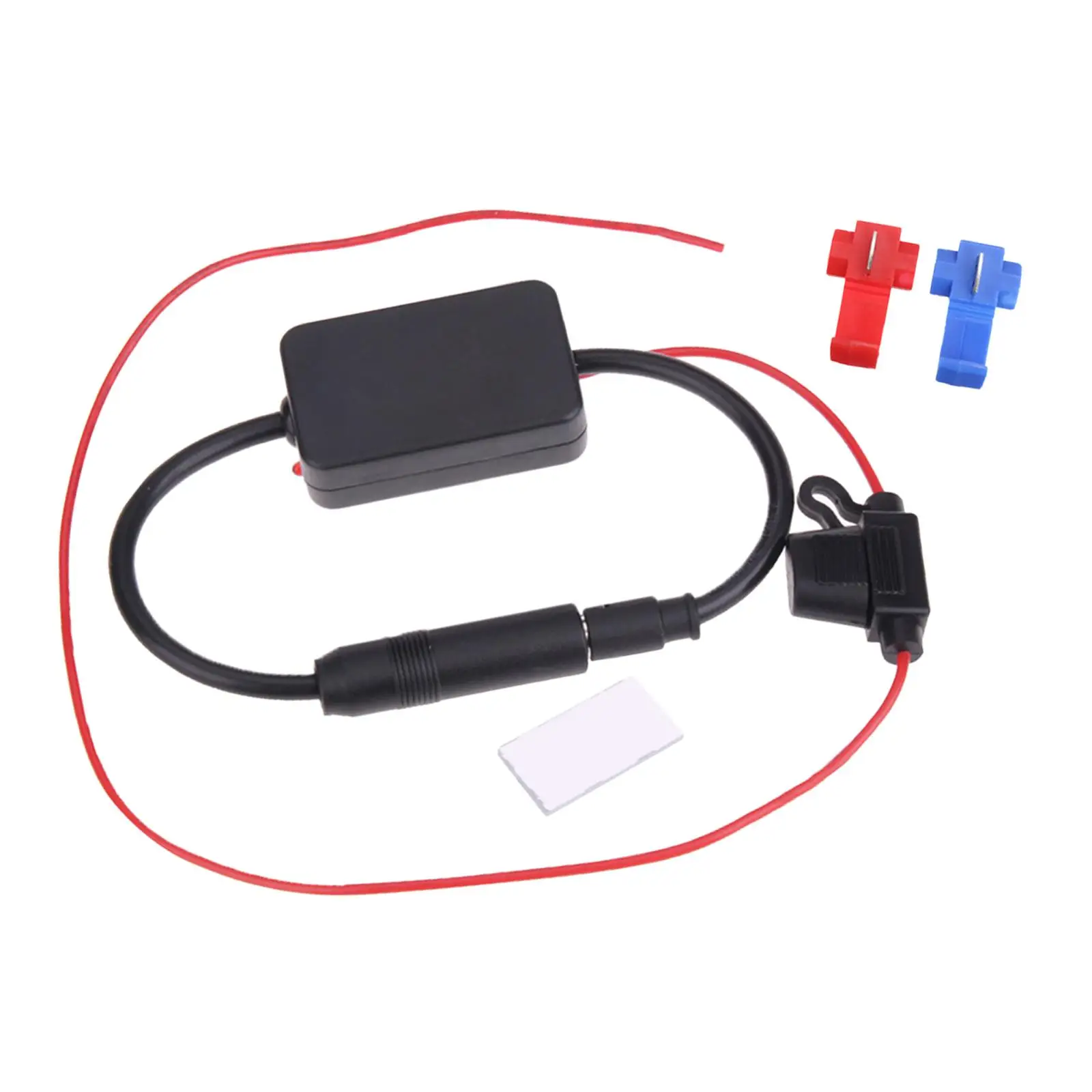 Car Stereo FM Radio Antenna Signal Booster for RV Audio Radio Stereo Media Head Unit Receiver