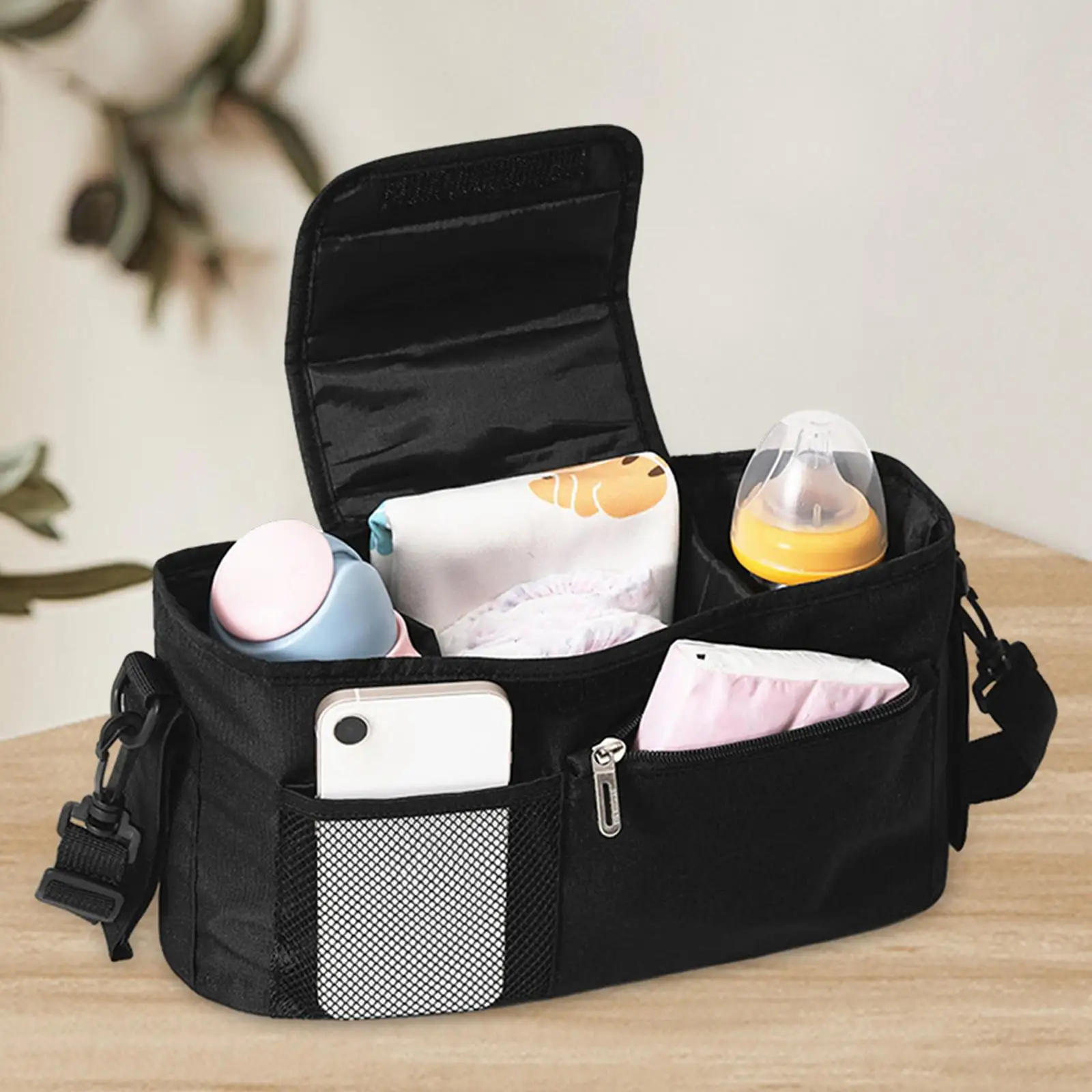 Stroller Organizer Bag Diaper Bag for Pushchair Baby and Pet Strollers Pram