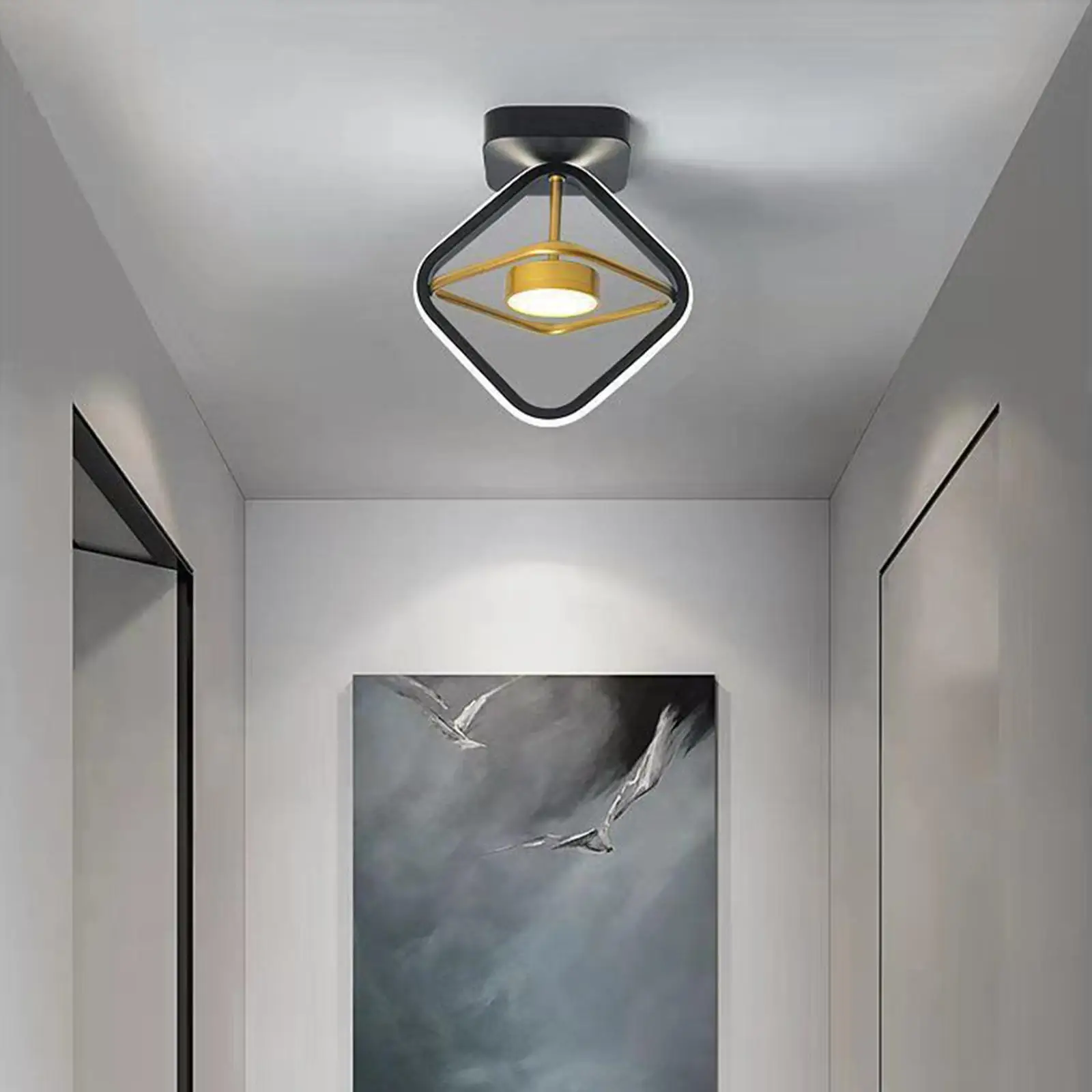 Modern LED Ceiling Light Interior Decorative Flush Mount Hanging Minimalist Aisle Lamp Lighting Fixture for Living Room Bedroom