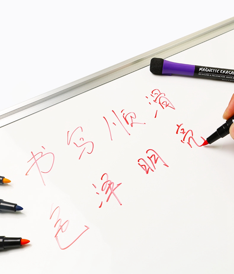 12 farben Schule Klassenzimmer Whiteboard Stift Trockenen Weißen Board Marker Gebaut In Radiergummi Student kinder Zeichnung Stift Schreibwaren – Detail 6