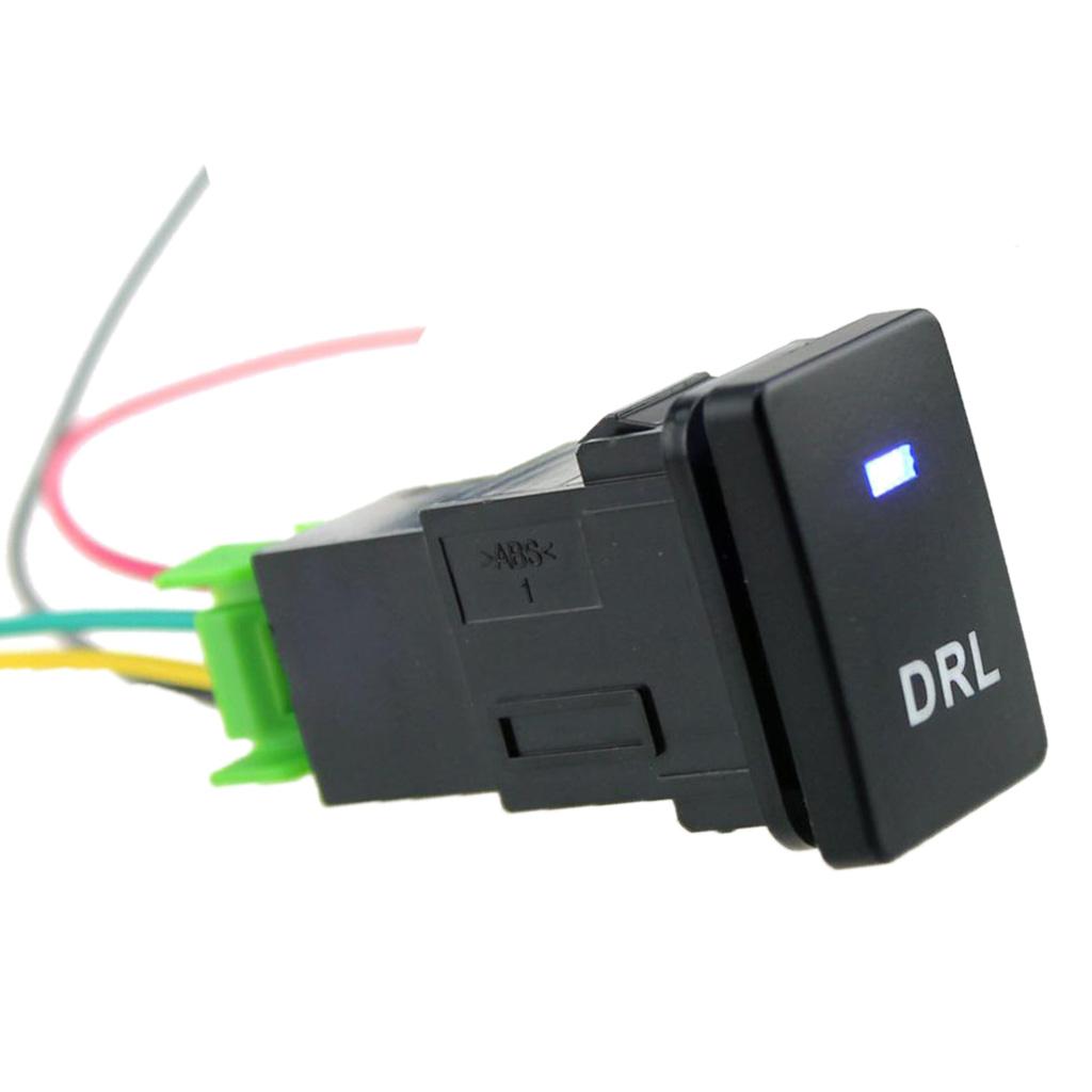 Car 12V Push Button Switch With DRL Light Pattern For
