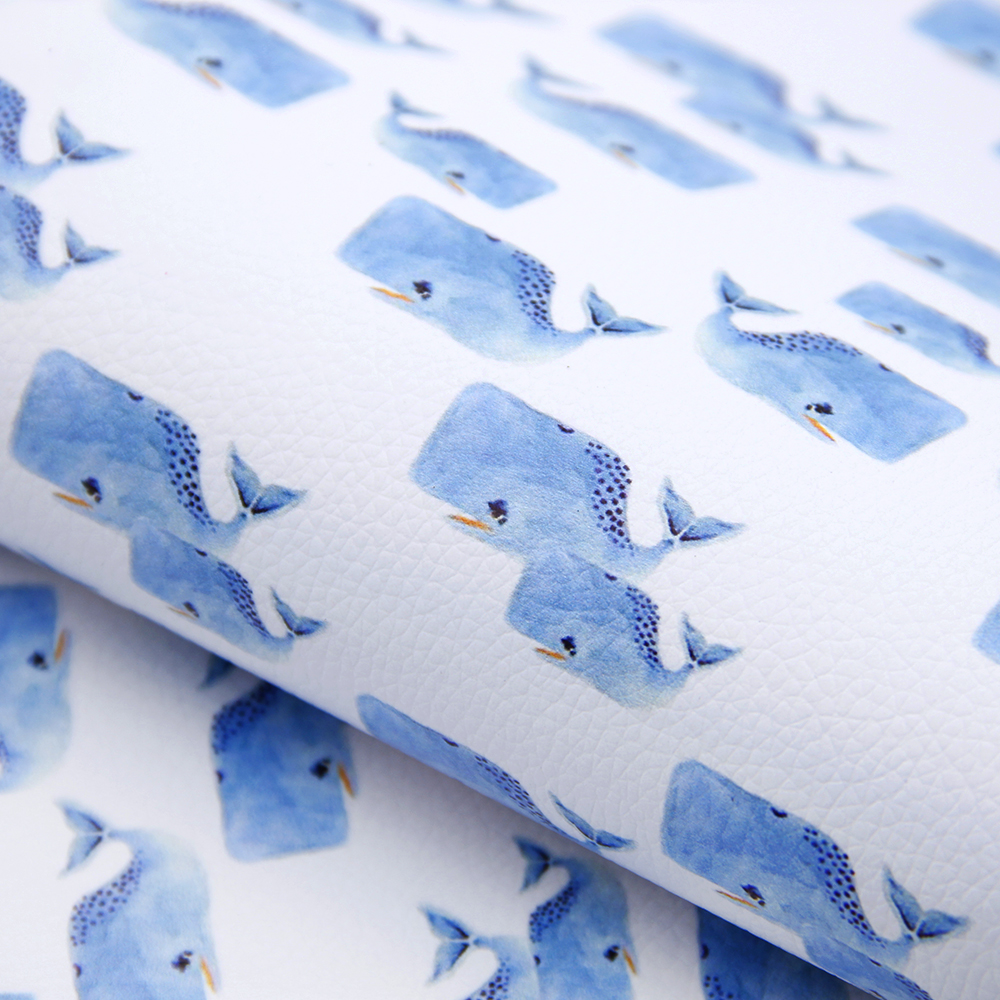 Description Picture 4 of item20*33cm Ocean Series Lychee Pattern Faux Leather Sheets Soft Synthetic Fabric for Earring Bags Bow Jewelry Wallet DIY Craft