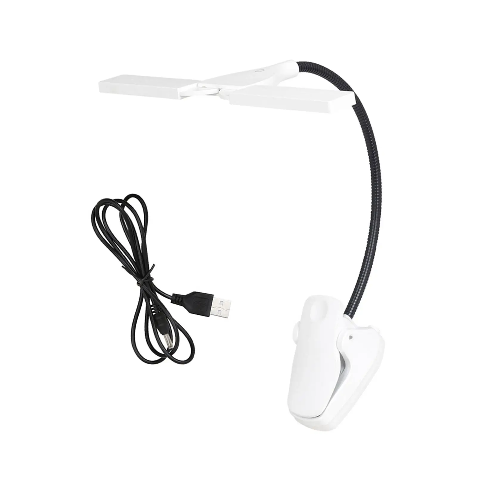 Clip On Light Reading Light USB Rechargeable LED Desk Lamp for Bedside