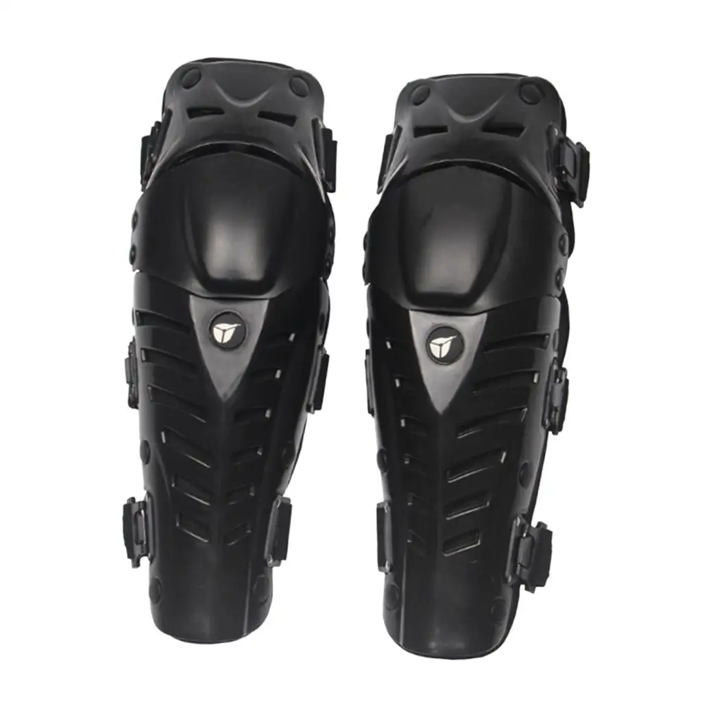 1 Pair Adults Knee Shin Protect Guard Pads for Motorcycle Motocross Racing