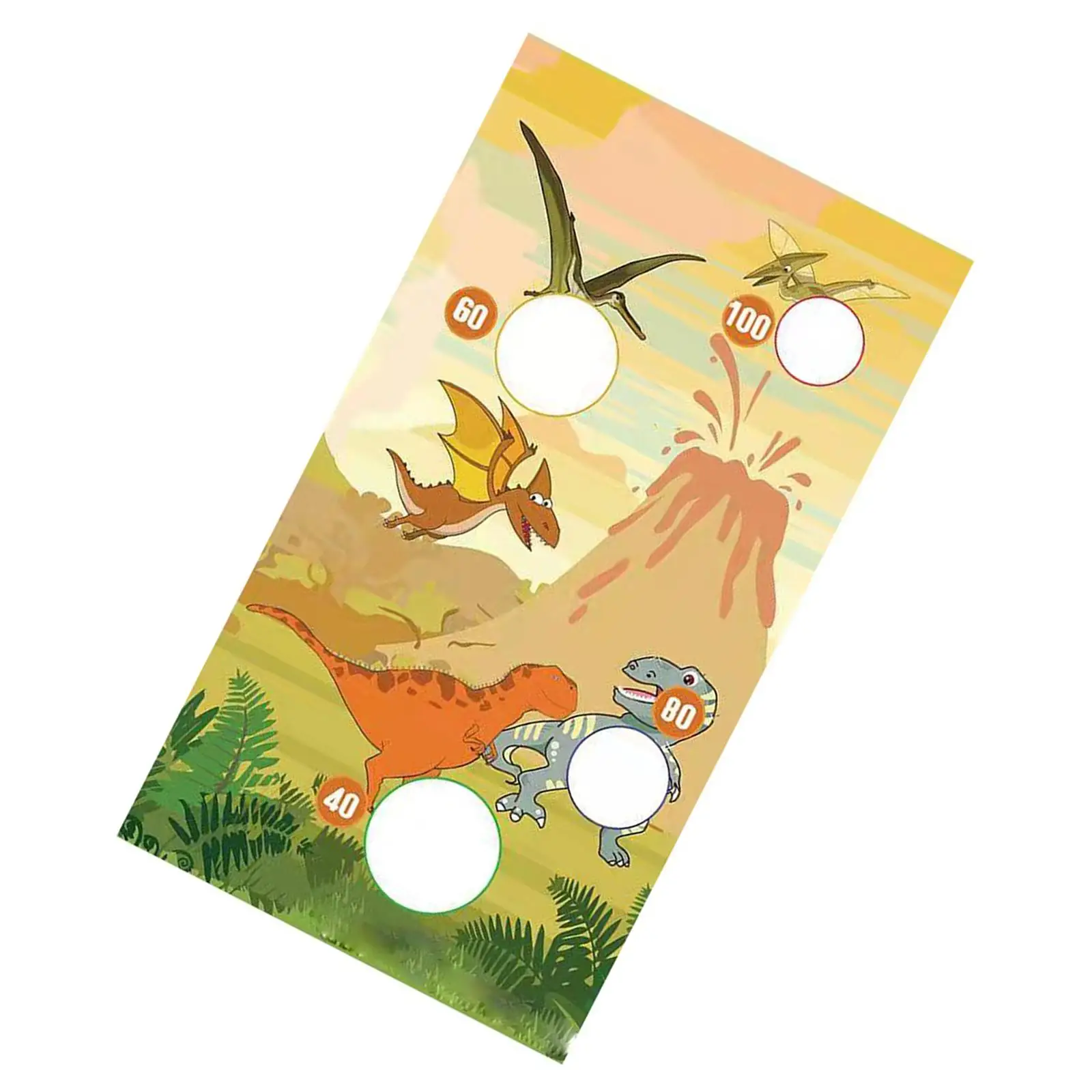 Dinosaur Throwing Game   Reusable Family Party Supplies 30x53inch