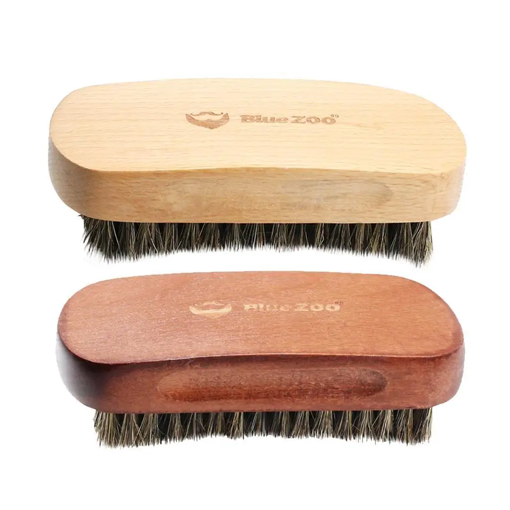 Wood Facial Hair Grooming Shaping Brush Tool For Men Barber