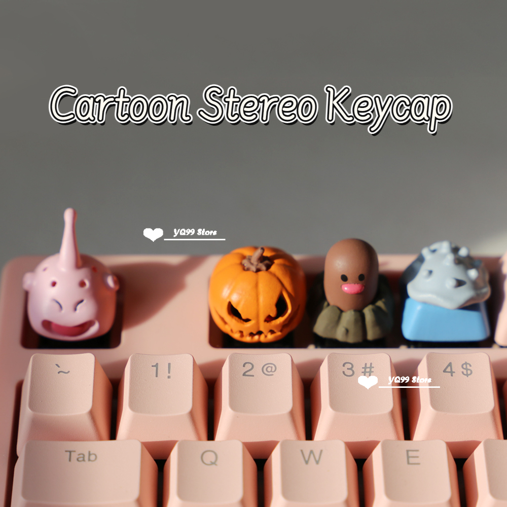 Personalizado Little Pumpkin Backlit Keycaps Cartoon Stereo