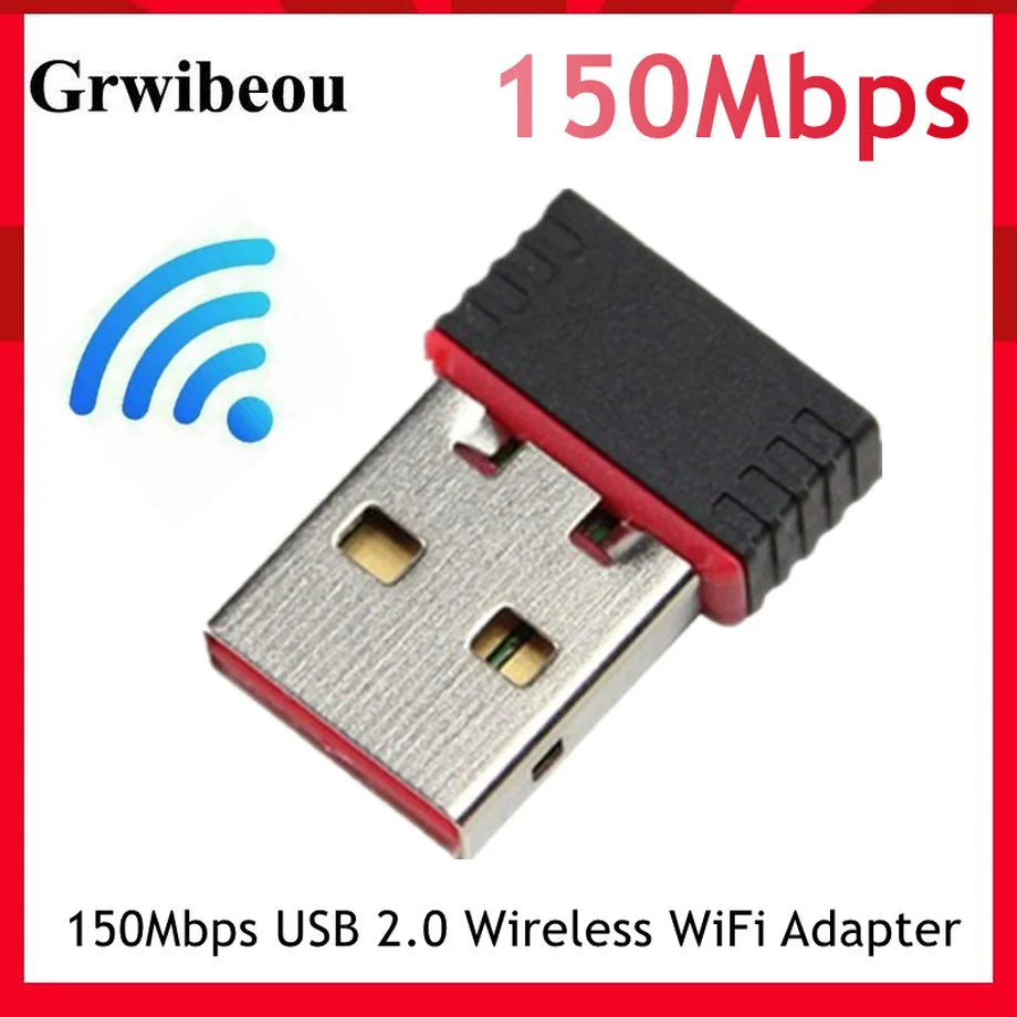 Grwibeou Mini 150Mbps USB 2.0 Wireless WiFi  Adapter 802.11NGB RTL8188EU LAN Network Card For Desktop Laptop Windows Mac Linux wifi card for pc