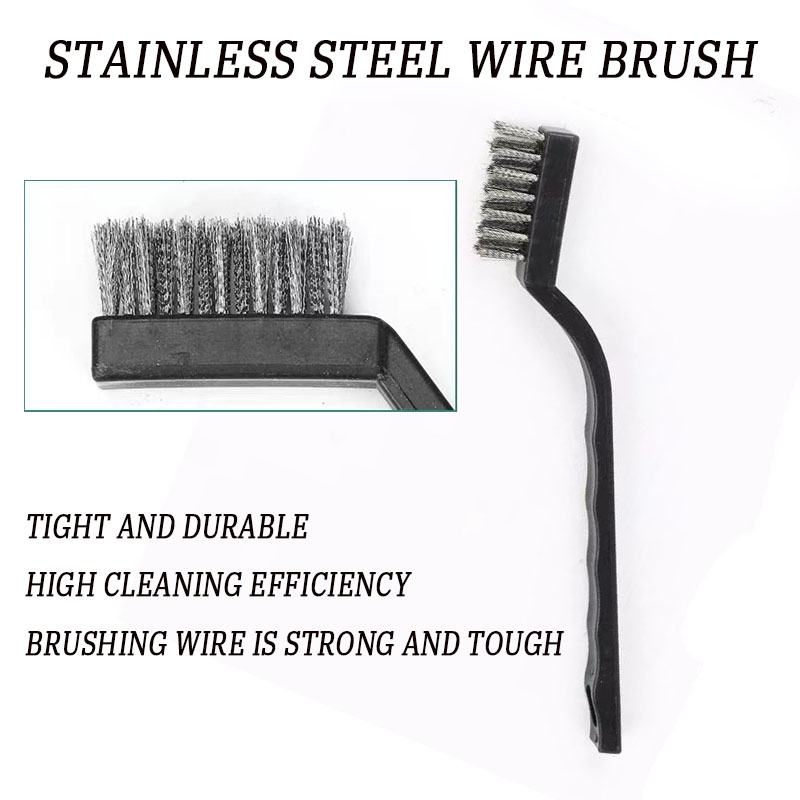 Description Picture 5 of item6 or12Pcs Industrial Toothbrush Mini Copper Steel Wire Brush Stainless Steel Wire Brush dirt hard cleaning toothbrush