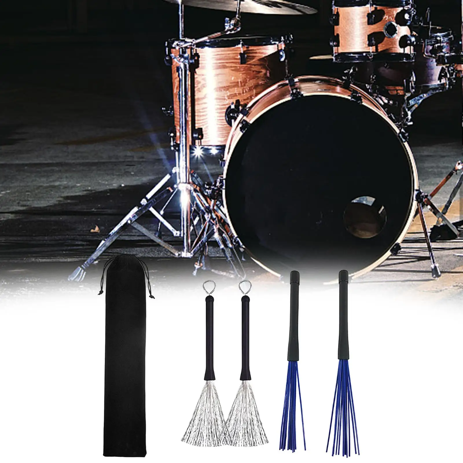 Drum Brush Durable Percussion Accessories Easy to Use Sturdy