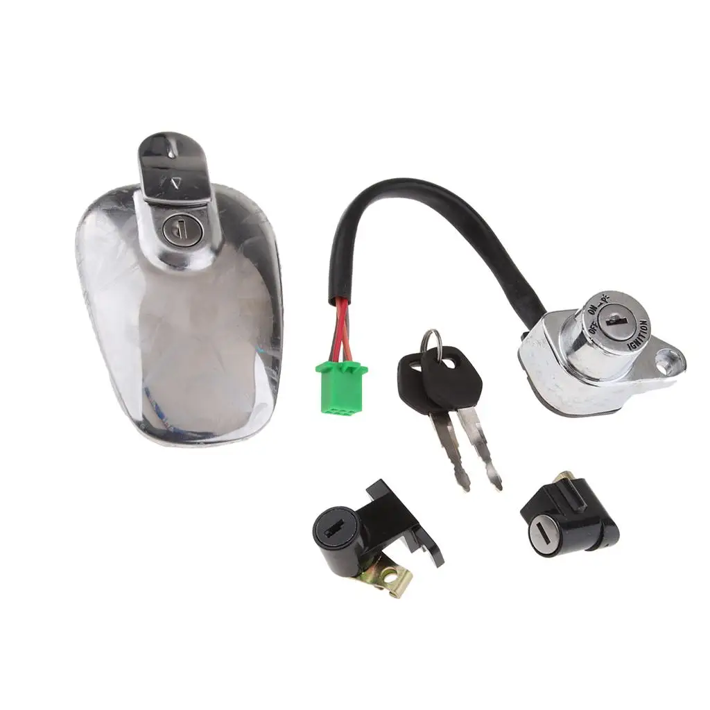 Motorcycle Ignition Switch + Fuel Tank + 2 Keys for HJ125-8