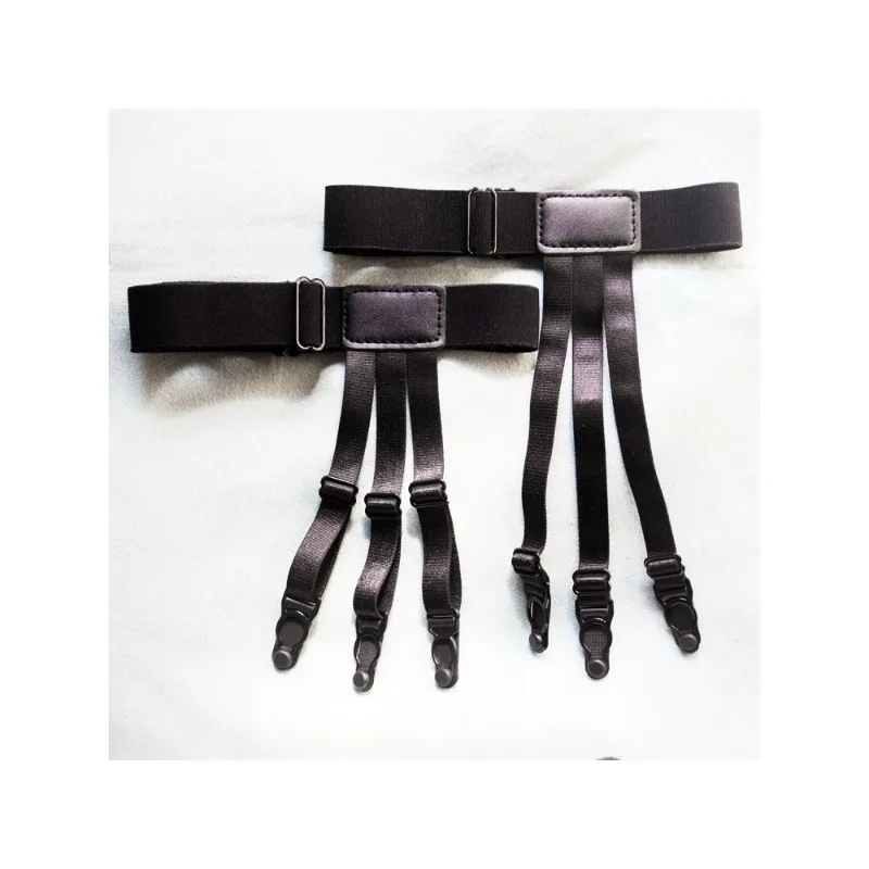 2Pcs Männer Hemd Bleibt Gürtel Nicht-slip Locking Clips Halten Hemd Verschütten Bein Oberschenkel Hosenträger Strumpfbänder Strap Einstellbare verriegelung Schellen – Detail 4