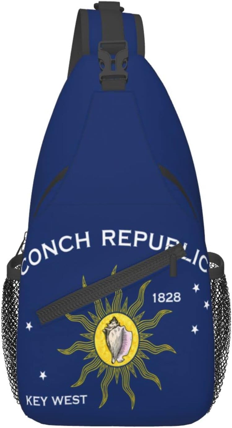 Conch Republic Key, bandeira oeste, mochila para