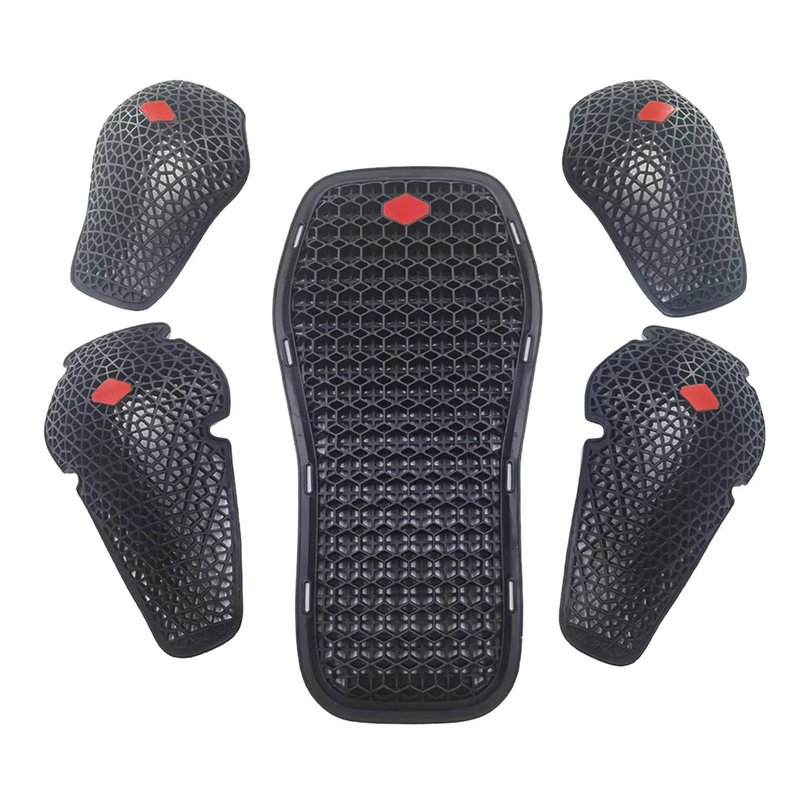 5Pcs TPE    Pads  Gear Flexible Elbow  Armour Portable Jacket Inserts for Riding for Men Women