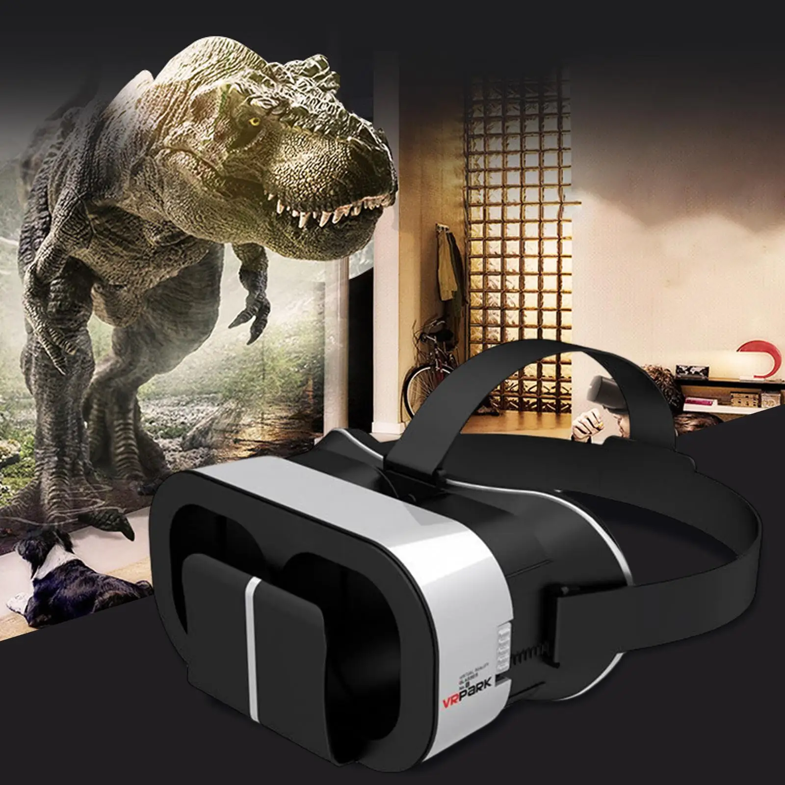 Comfortable 4 Glasses  Reality Headset Wide Angle  Giant Screen for 4.7-6.7