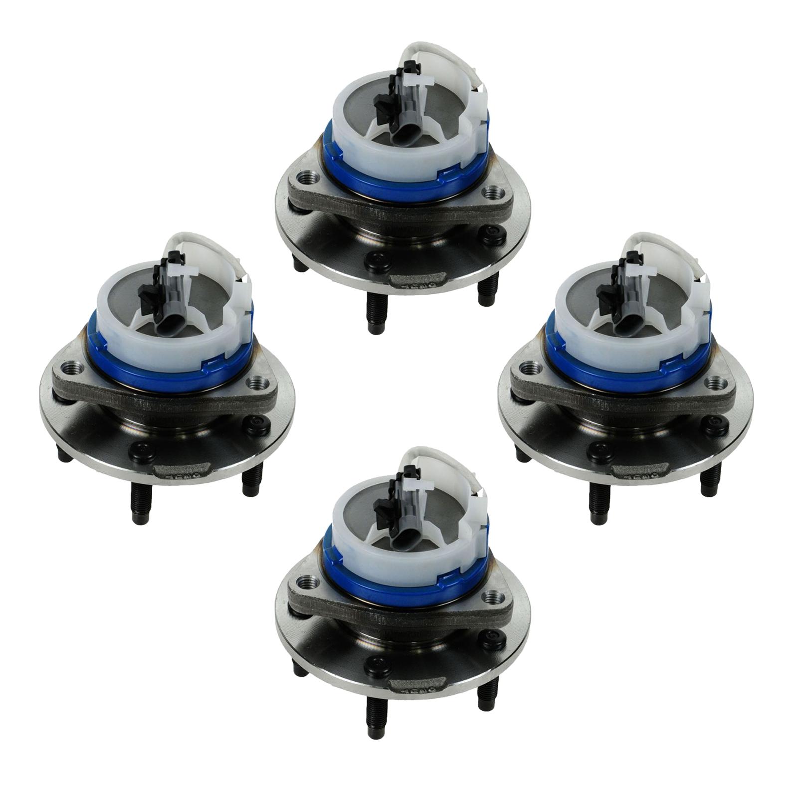 4Pcs 25693148 Durable Front Rear Premium Wheel Hub and Bearing Assembly for Cadillac Sts 2007-2009 Awd Sts 2007 Rwd, Base