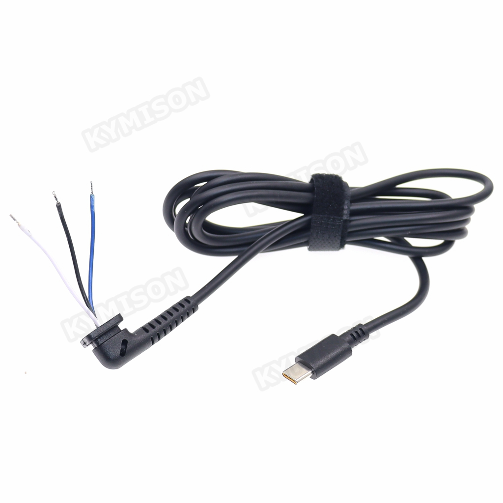 USB Typ C Ladekabel DC Jack Stecker Power Adapter Kabel Für Lenovo Laptop 45w 65w Adapter USB C Power Stecker Kabel 1,8m – Detail 3