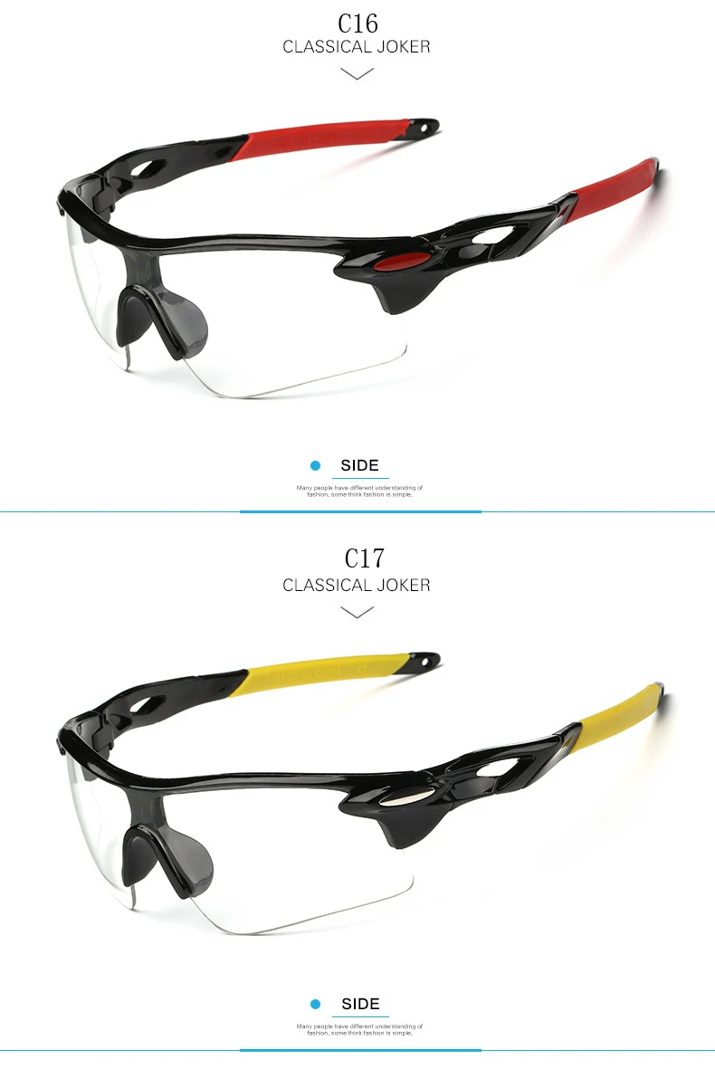 Sca0916adfb68471d8deb54133932375bo RIDERACE Sports Men Sunglasses Road Bicycle Glasses Mountain Cycling Riding Protection Goggles Eyewear Mtb Bike Sun Glasses
