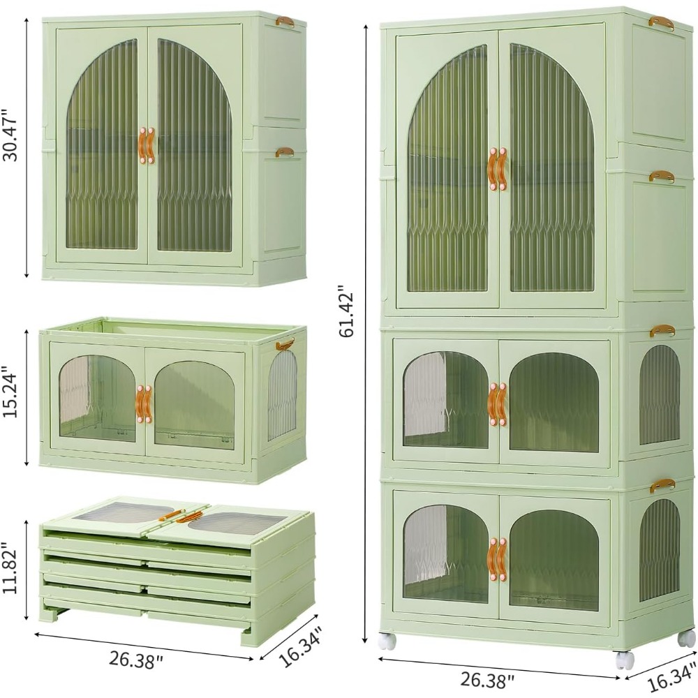 Title 2, Cabinet/ Closet Green Clothing Cupboard Cabinet...