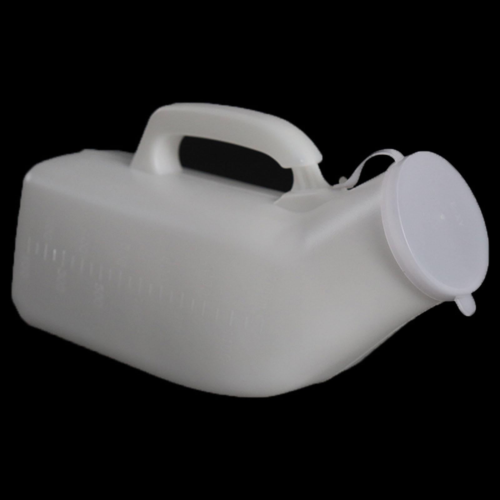 Portable Male Urinal 1200ml Spill Proof Plastic Men`s Potty Bedpan Urine Bottles for  Travel Car Home Bedridden Patients