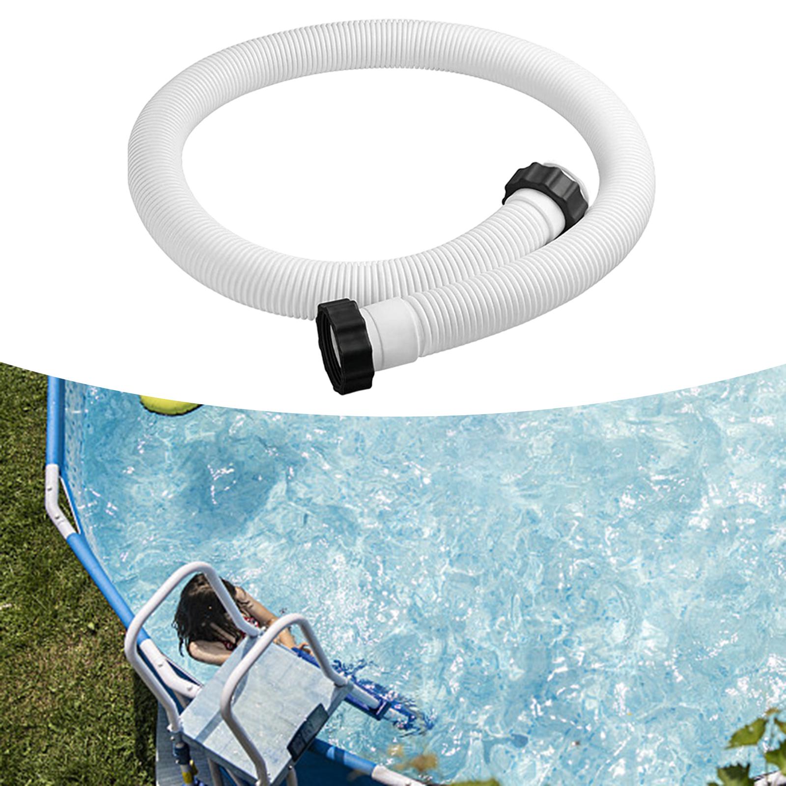 Pool Filter Replacement Hose Flexible 59inch Portable Leakproof Swimming Pool Hose for Spas Lawns Garden Hot Tubs Sand Filter