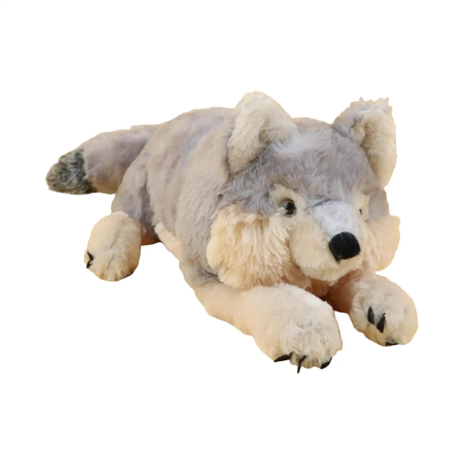 Wolf Plush Toy Realistic Cuddly Wolf Plush Doll for Children Room Decoration Party Favors Toddlers Gifts Holiday Gift