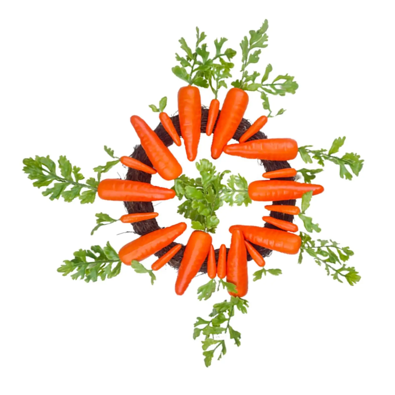 Vibrant 45cm Easter Carrot Wreath Artificial Window 18