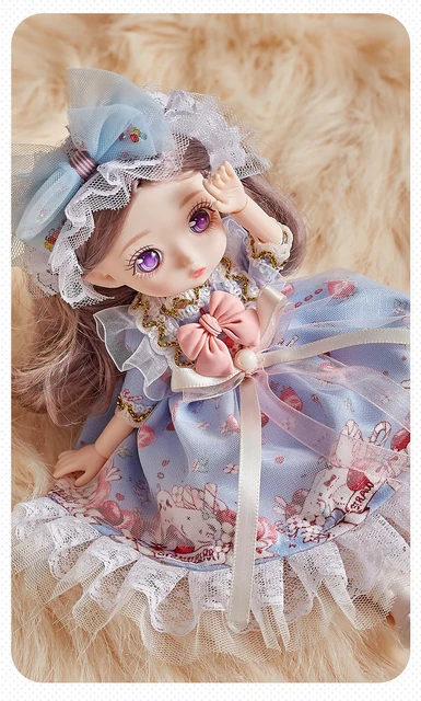 Bonecas Kawaii Face Anime para Meninas, vestido de princesa, brinquedo de  vestir DIY, brinquedos infantis, roupas fofas, presente de aniversário,  20cm, 1/8 Bjd, 23cm - AliExpress