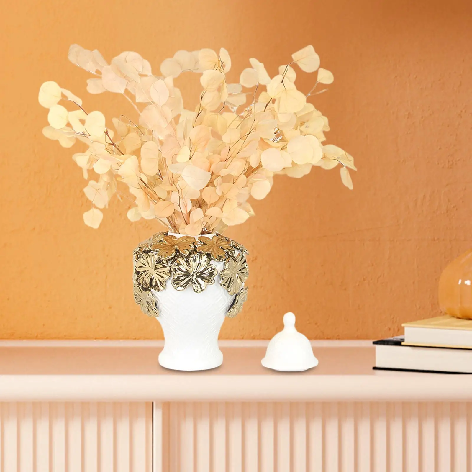 Ceramic Flower Vases Gifts Display Floral Arrangement Decoration Porcelain Ginger Jars for Wedding Fireplace Bedroom Home