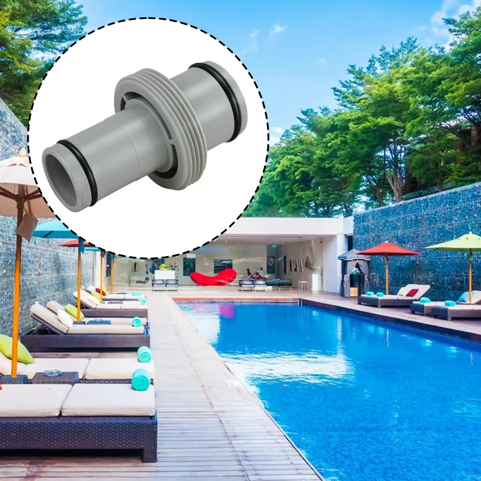 1.5 to 1.25 Type Pool Hose Adapter Connector Accessories for Home