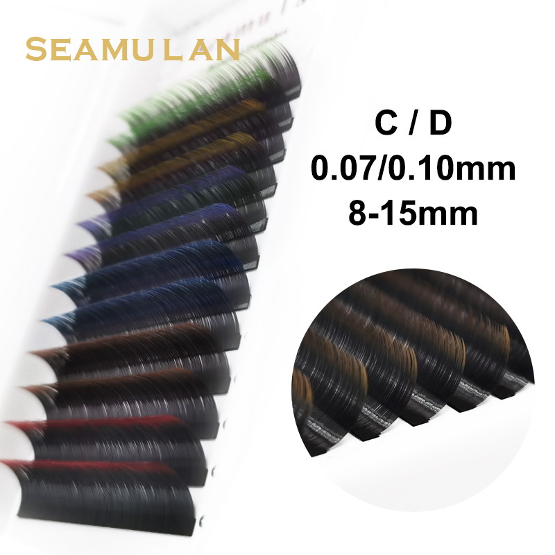 Best of Gradient Red Green Blue Purple Color Eyelash Extension Individual Faux Mink Eyelashes Ombre False Eye Colored Lashes Makeup Reviews & Tips