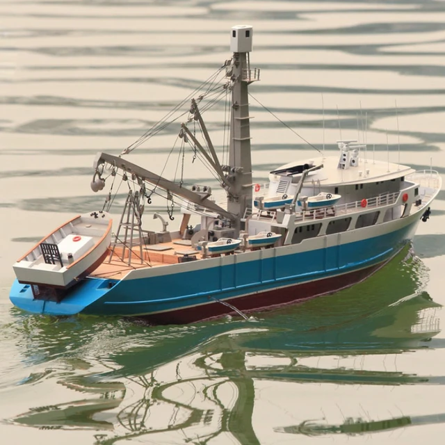 1/12 Model Kit Fishing Boat DIY Resin Model Kit Toy Outboard Hanger Model  Can Be Launched Into The Water and Painted By Yourself - AliExpress