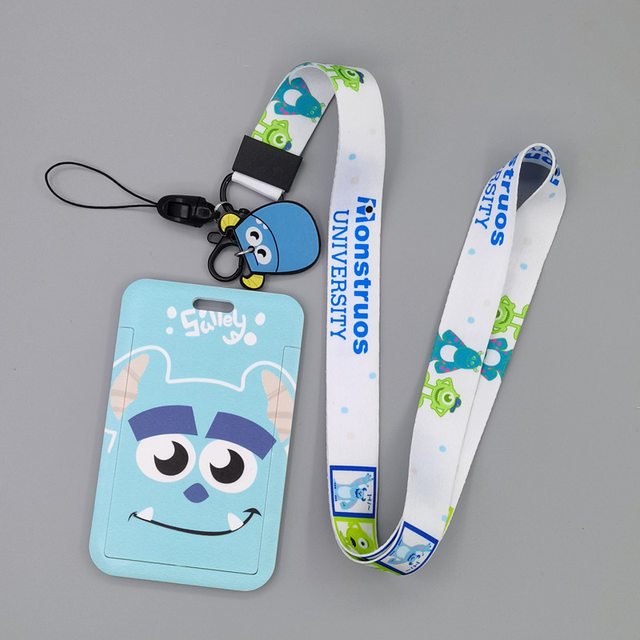 Disney Kids PVC Lanyard Card Holder Stitch Toy Story Halter Neck Student  Campus ID Card Case Passport Cover Designer