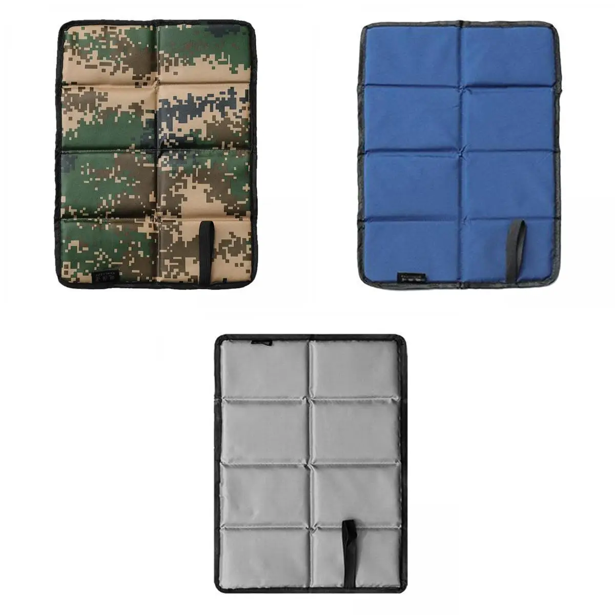 3Pcs 15.4x11.8inch Folding Outdoor Cushion Beach Mat Dampproof Seat Foam Pad