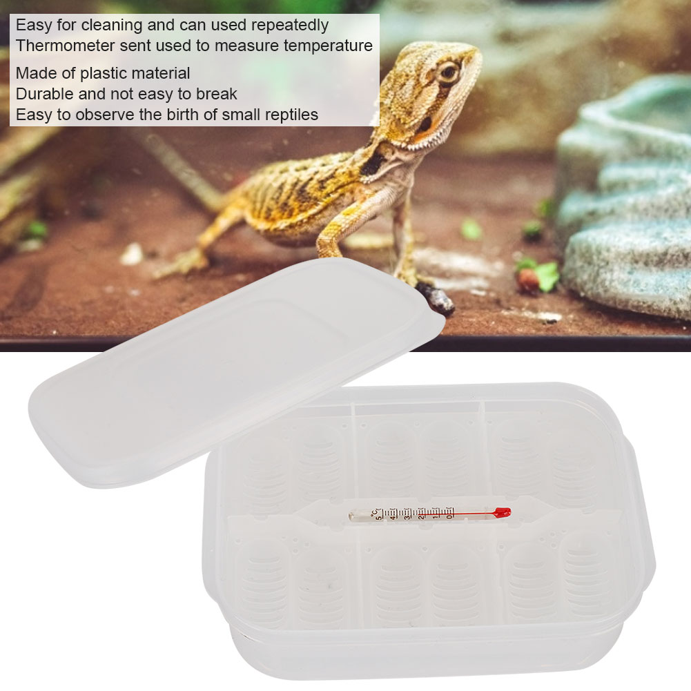 Title 7, 12 Grids Small Reptile Incubator Hatching Box P...