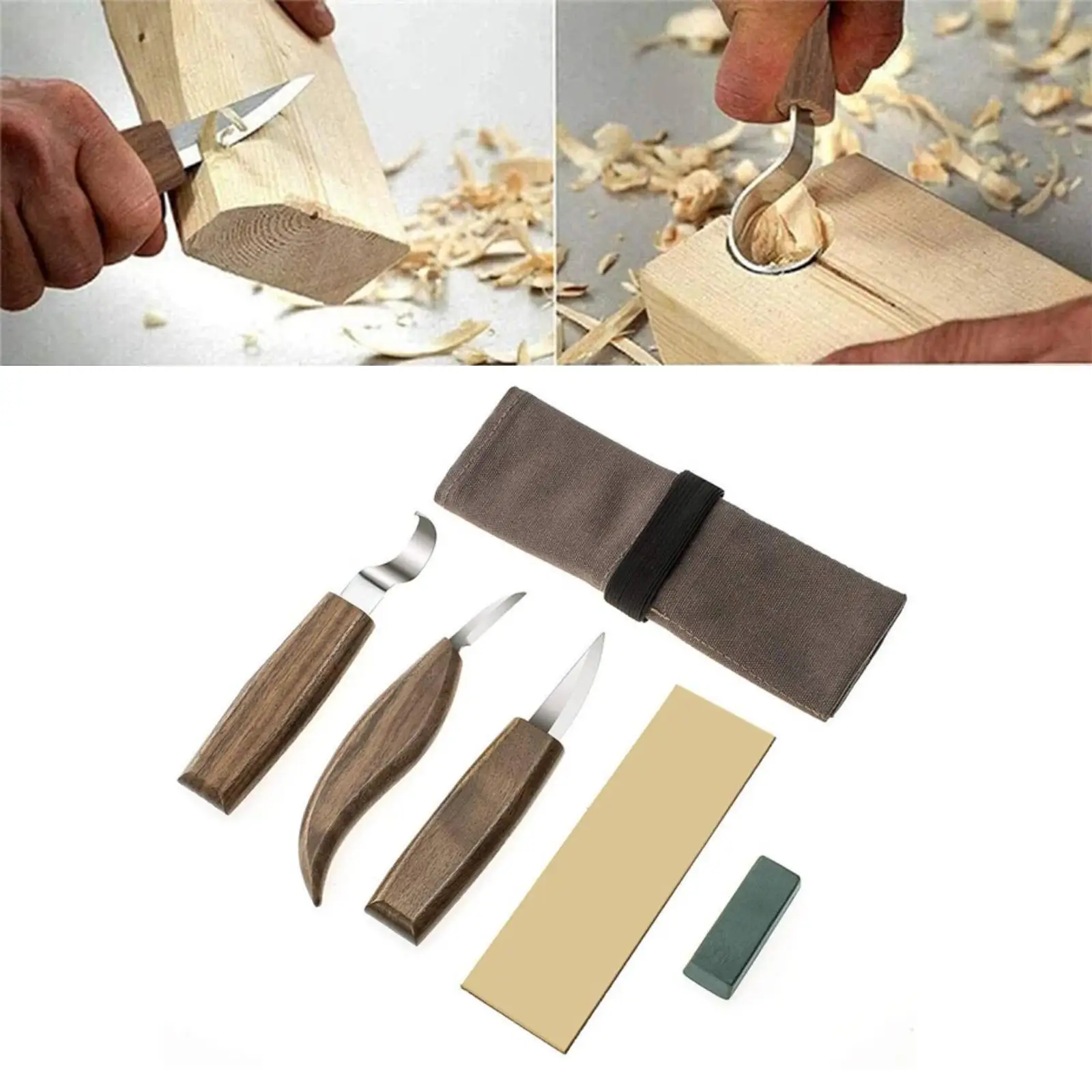 Professional Wood Carving Whittling Knives Set Woodworking Crafts DIY Adults