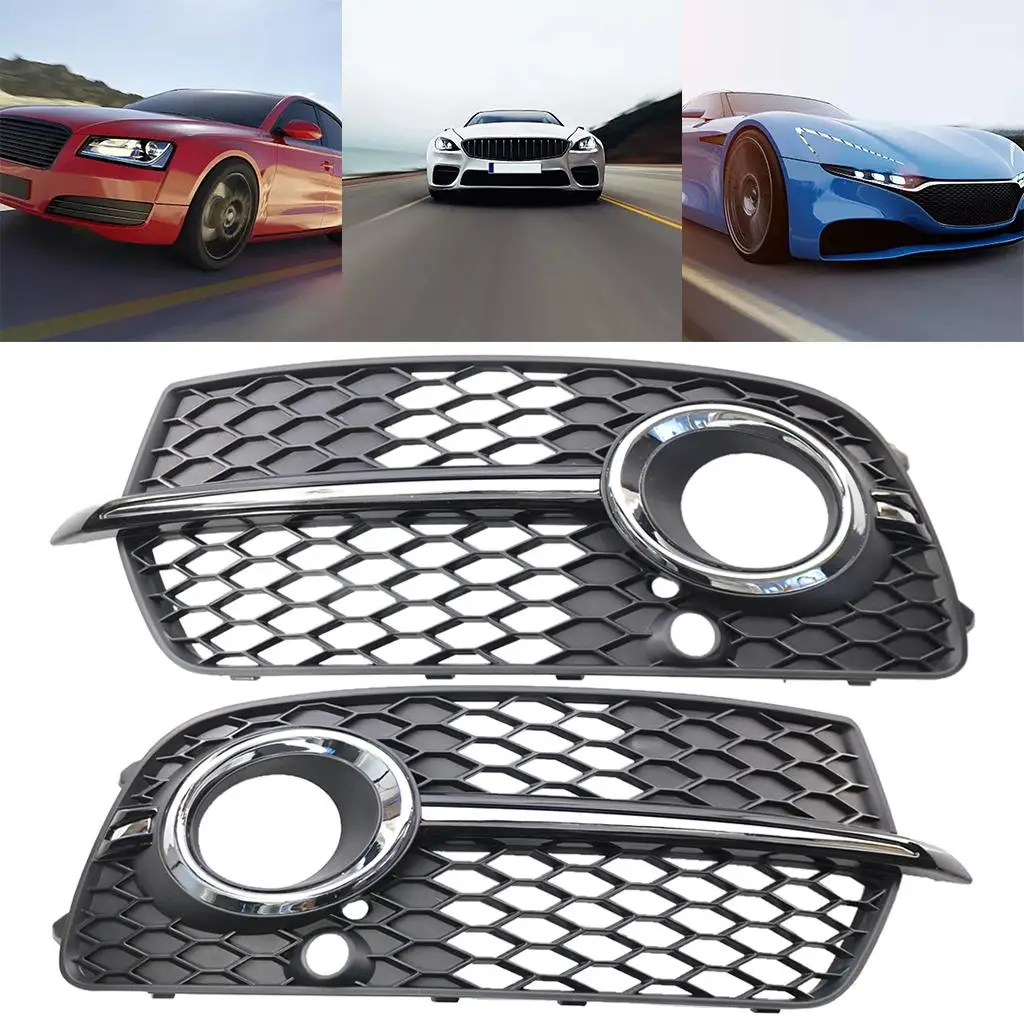 Front  Grill Grille Cover,  Lamp Grill, Bumper Grill, Fit  Q5, Parts Replacement Accessories 8R0807681S / 8R0807682N