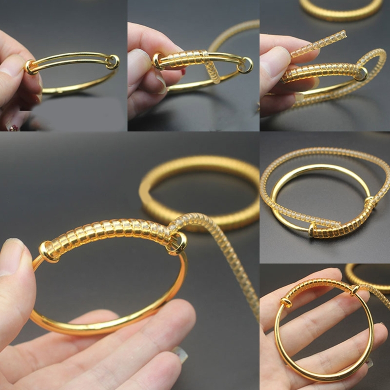 Ring Size Adjuster for Loose Rings Mandrel for Making Jewelry Guard, Spacer, Sizer, Fitter Spiral Silicone Tightener