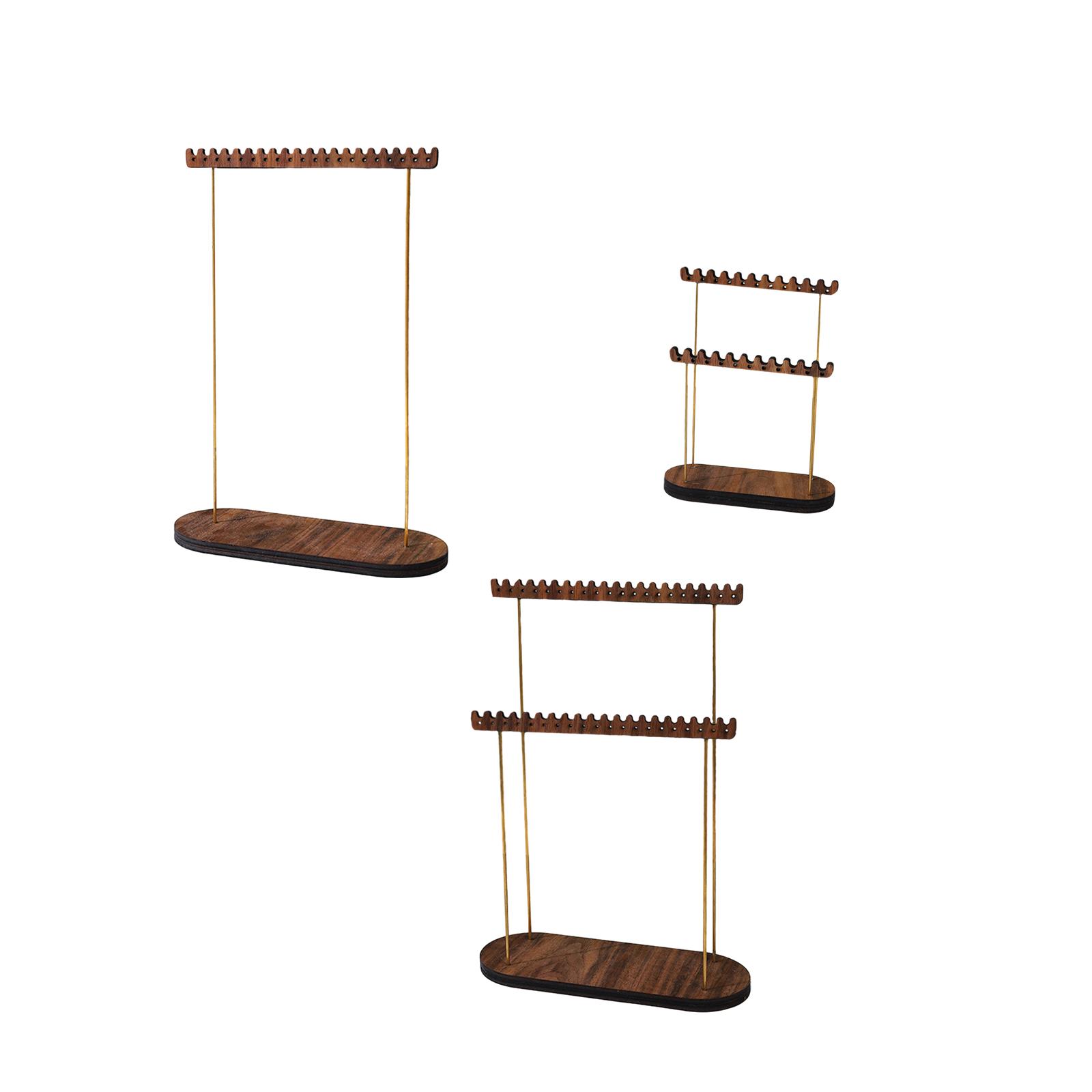 Jewelry Display Stand Desktop Wood Durable Showcase Jewelry Display Props for Store Display Counter Dresser Jewelry Show Bedroom