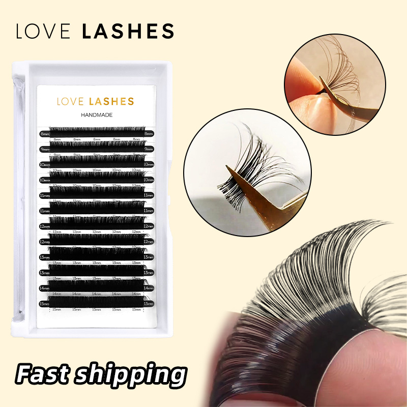 Best of LOVE LASHES Individual Classic Eyelash Extension Professional Soft Matte Faux Mink C / CC / D Curl Russian Volume Lashes Reviews & Tips