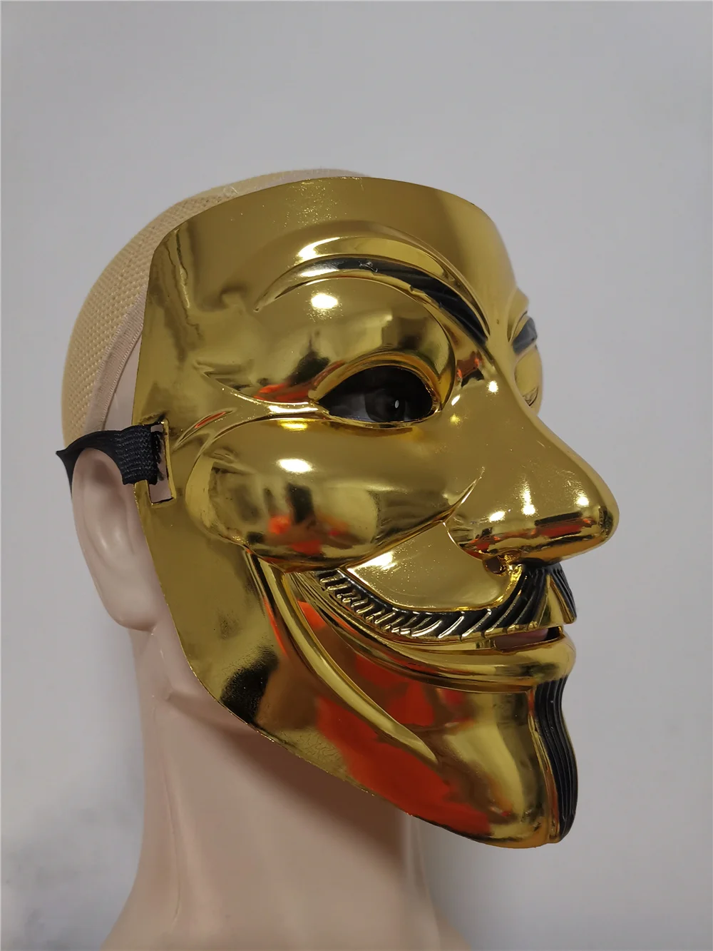 Film Cosplay V wie Vendetta Hacker Maske Anonymous Guy Fawkes Halloween Weihnachten Party Geschenk für Erwachsene Kinder Film Thema Maske – Detail 15