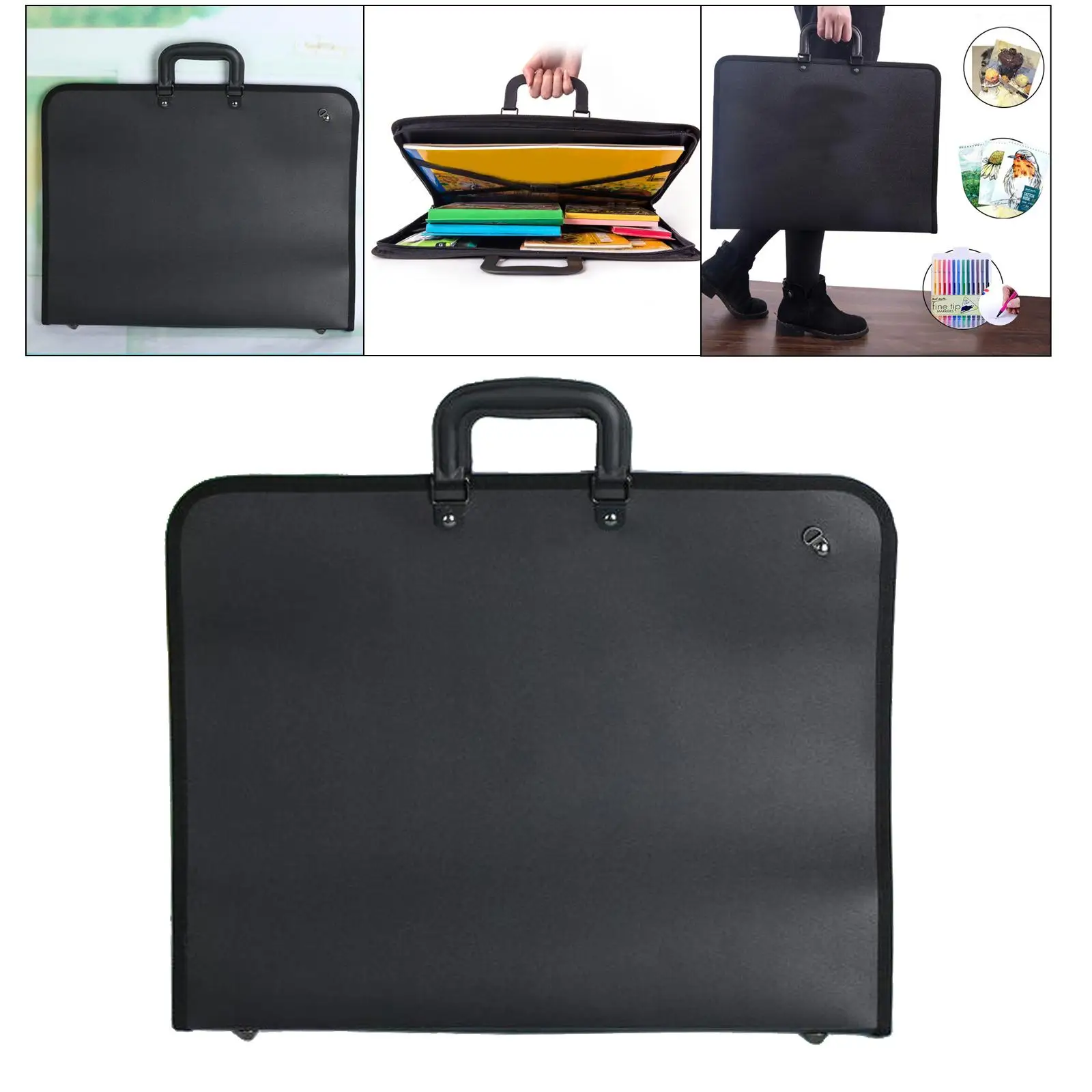 Art Portfolio Case A3 Artist Drawing Board Bag Waterproof Art Carrying Bag