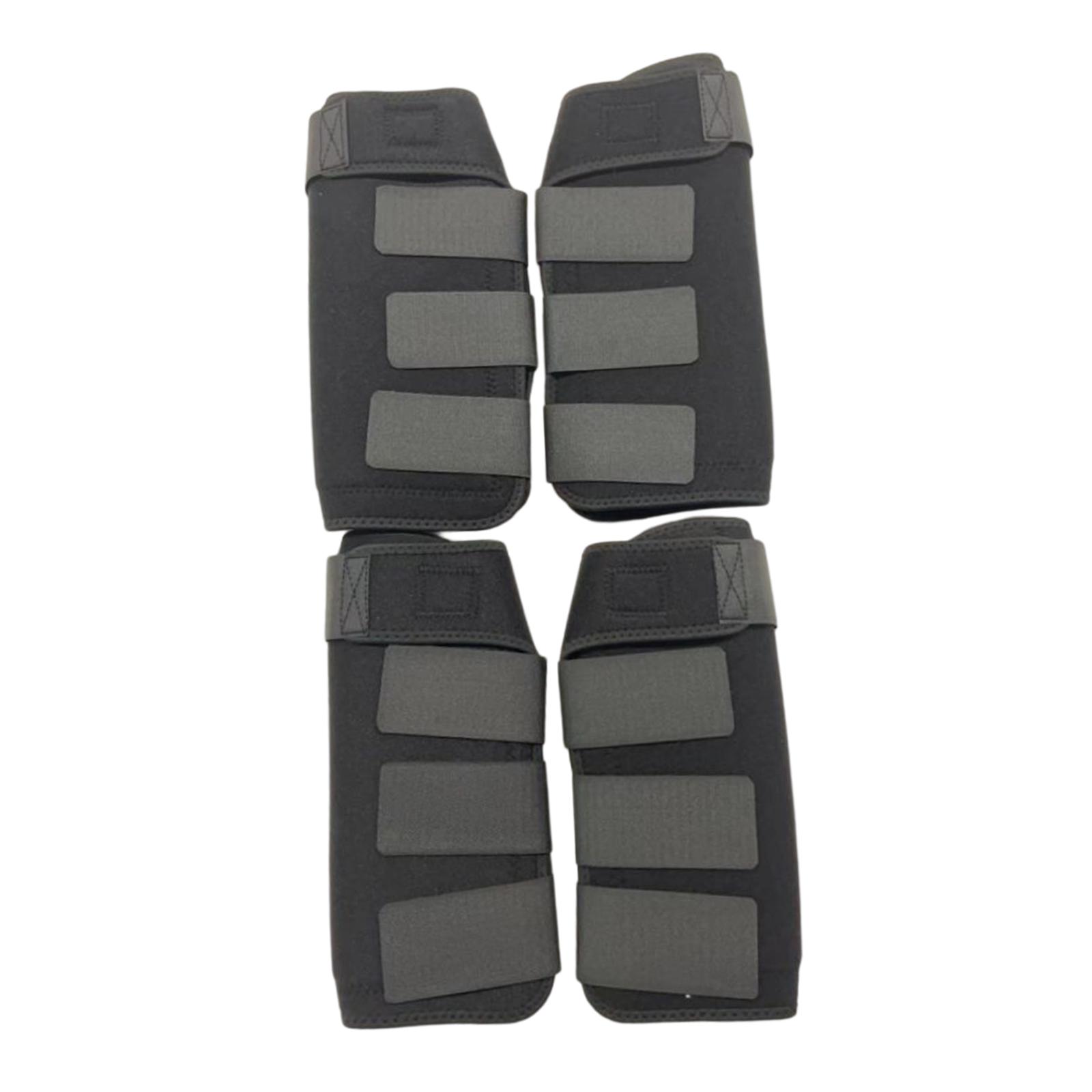 4Pcs Horse Boots Leg Wraps Shockproof Protector Tendon Protection Front Hind Legs Guard for Jumping Equestrian Accessories