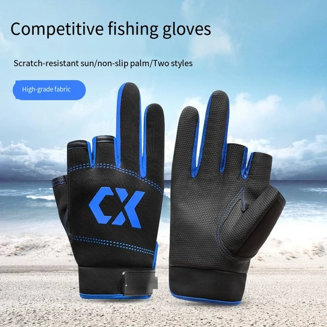 Fishing Gloves,Sunscreen Stab-proof and Waterproof in Summer,Ultra-thin  Fishing Equipment,Special Three-finger Non-slip Gloves. - AliExpress