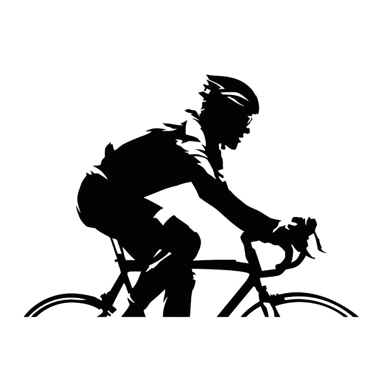 Autoaufkleber, Fahrradrennen, Radfahren, Radfahren, Sport, lustig, Auto-Windschutzscheibe, PVC, wasserdicht, Sonnenschutzaufkleber, 23 cm x 16 cm – Detail 1