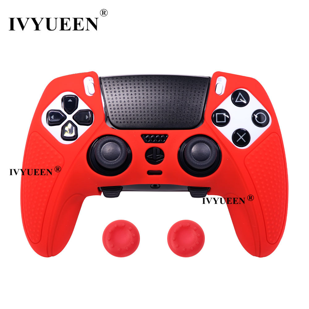 IVYUEEN Anti-Rutsch-Schutzhülle für PlayStation 5, PS5, DualSense Edge Controller, weiche Gummi-Silikonhülle, Griffabdeckung – Detail 12